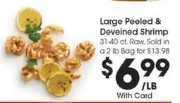 Kroger Large Peeled & Deveined Shrimp offer