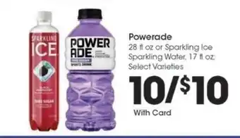 Kroger Powerade or Sparkling Ice offer