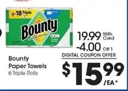 Kroger Bounty Paper Towels offer