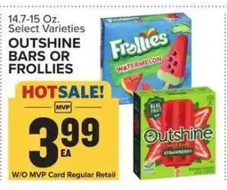Food Lion OUTSHINE BARS OR FROLLIES offer