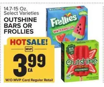 Food Lion OUTSHINE BARS OR FROLLIES offer