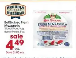 Giant Eagle BelGioioso Fresh Mozzarella offer