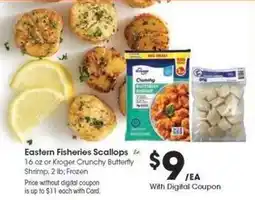 Kroger Eastern Fisheries Scallops offer