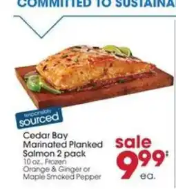 Giant Eagle Cedar Bay Marinated Planked Salmon 2 pack offer
