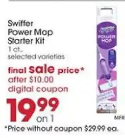 Giant Eagle Swiffer Power Mop Starter Kit offer