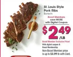 Kroger St. Louis Style Pork Ribs offer