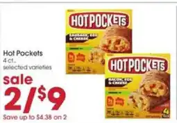 Giant Eagle Hot Pockets offer