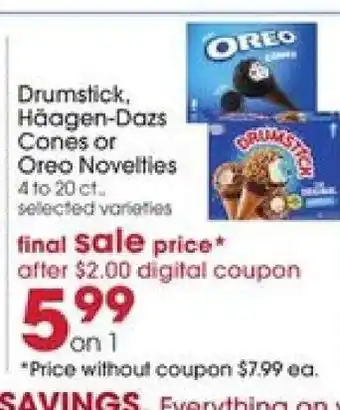 Giant Eagle Drumstick, Häagen-Dazs Cones or Oreo Novelties offer