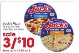 Giant Eagle Jack's Pizza offer
