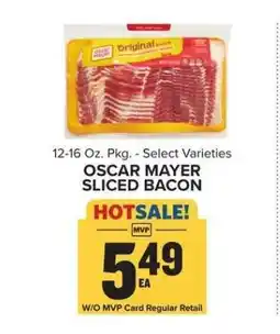 Food Lion Oscar Mayer Sliced Bacon offer
