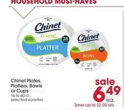 Giant Eagle Chinet Plates, Platters, Bowls or Cups offer