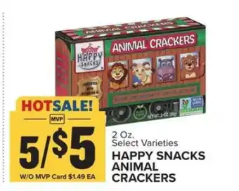 Food Lion Happy Snacks Animal Crackers offer