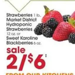 Giant Eagle Strawberries or Blackberries offer