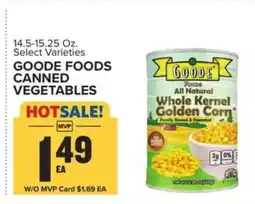 Food Lion Goode Foods Canned Vegetables offer
