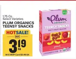 Food Lion PLUM ORGANICS TEENSY SNACKS offer