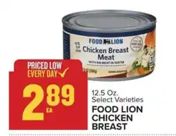 Food Lion FOOD LION CHICKEN BREAST offer
