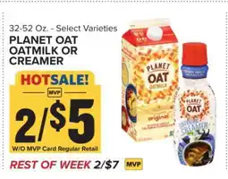 Food Lion Planet Oat Oatmilk or Creamer offer