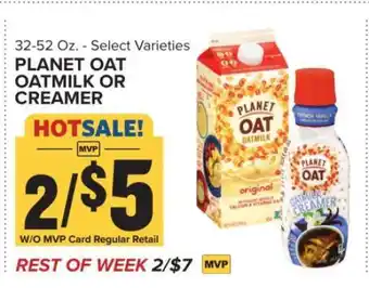 Food Lion Planet Oat Oatmilk or Creamer offer