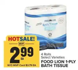 Food Lion FOOD LION 1-PLY BATH TISSUE offer