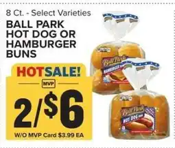 Food Lion Ball Park Hot Dog or Hamburger Buns offer