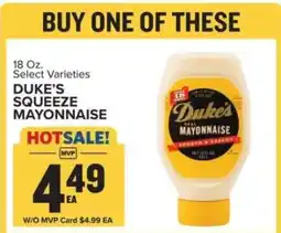 Food Lion Duke's Squeeze Mayonnaise offer