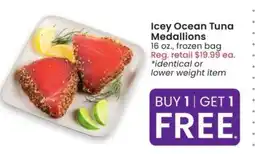 Albertsons Icey Ocean Tuna Medallions - 16 oz., frozen bag offer