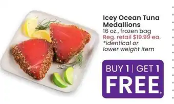Albertsons Icey Ocean Tuna Medallions - 16 oz., frozen bag offer