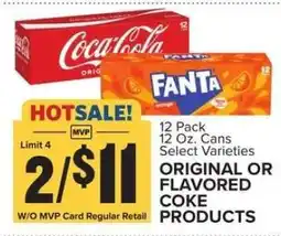Food Lion Original or Flavored Coke Products offer