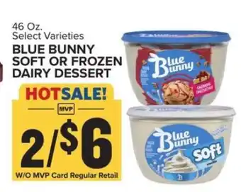 Food Lion Blue Bunny Soft or Frozen Dairy Dessert offer