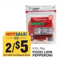 Food Lion Food Lion Pepperoni offer
