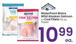 Albertsons Waterfront Bistro Wild Alaskan Salmon or Cod Fillets - 32 oz., frozen offer