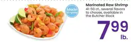 Albertsons Marinated Raw Shrimp - 41-50 ct., several flavors to choose, available in the Butcher Block offer
