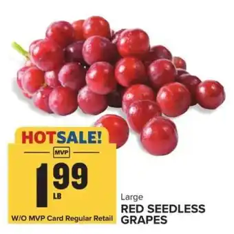 Food Lion Large Red Seedless Grapes offer