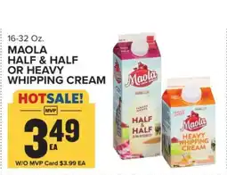 Food Lion Maola Half & Half or Heavy Whipping Cream offer