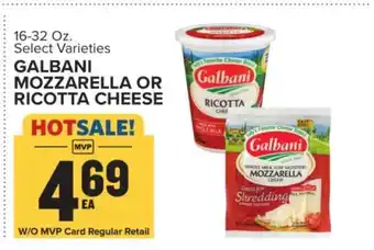 Food Lion Galbani Mozzarella or Ricotta Cheese offer