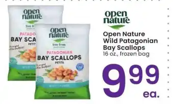 Albertsons Open Nature Wild Patagonian Bay Scallops - 16 oz., frozen bag offer