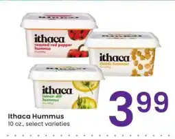 Albertsons Ithaca Hummus - 10 oz., select varieties offer