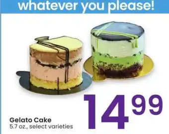 Albertsons Gelato Cake - 5.7 oz., select varieties offer