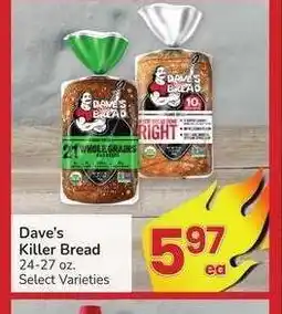 Albertsons Dave's Killer Bread - 24-27 oz. Select Varieties offer