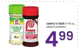 Albertsons Lawry's Salt - 11-16 oz., select varieties offer