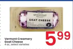 Albertsons Vermont Creamery Goat Cheese - 4 oz., select varieties offer
