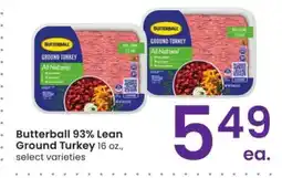 Albertsons Butterball 93% Lean Ground Turkey - 16 oz., select varieties offer