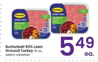 Albertsons Butterball 93% Lean Ground Turkey - 16 oz., select varieties offer