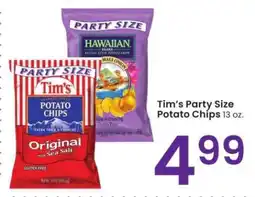 Albertsons Tim's Party Size Potato Chips - 13 oz offer