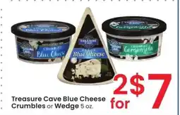 Albertsons Treasure Cave Blue Cheese Crumbles or Wedge - 5 oz offer