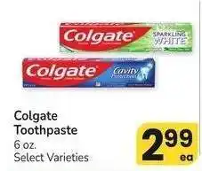 Albertsons Colgate Toothpaste - 6 oz. Select Varieties offer