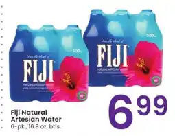 Albertsons FIJI Natural Artesian Water - 6 - pk., 16.9 oz. btls offer