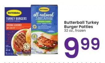 Albertsons Butterball Turkey Burger Patties - 32 oz., frozen offer