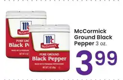 Albertsons McCormick Ground Black Pepper - 3 oz offer