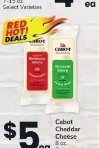 Albertsons Cabot Cheddar Cheese - 8 oz. Select Varieties offer